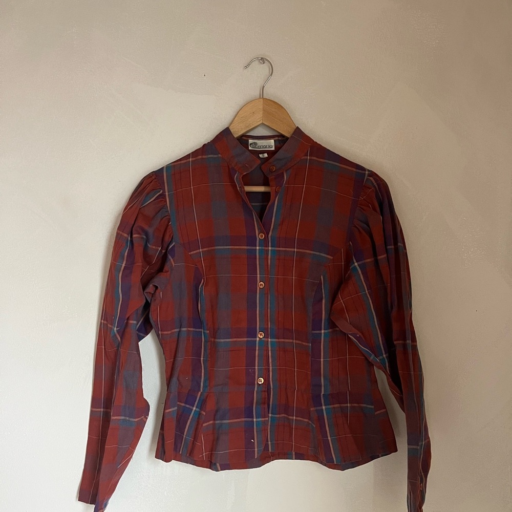 Vintage Plaid Top